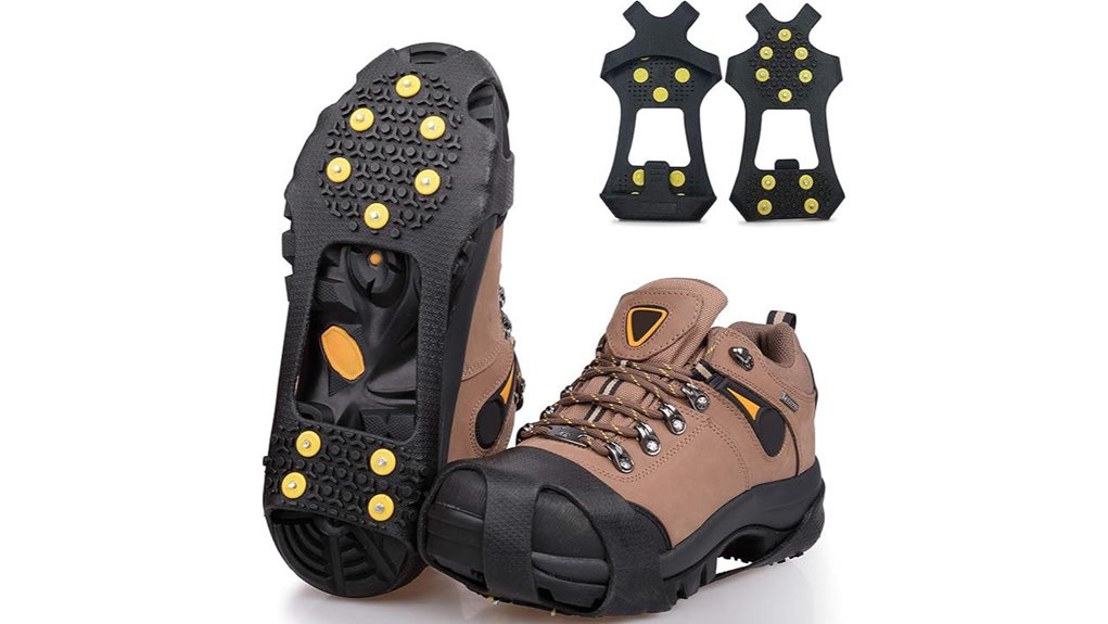 Top Lightweight Ice Cleats for City Winter Walks 10 universal 10 stud winter cleats