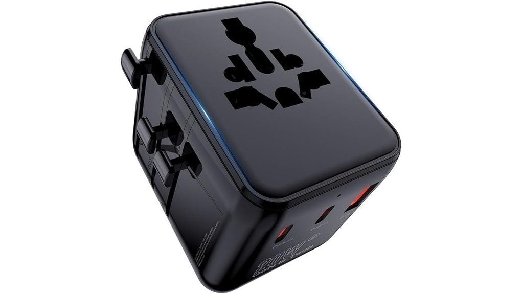 Universal Travel Adapters With Safety Fuses for Peace of Mind 11 universal 20w dual usb gan