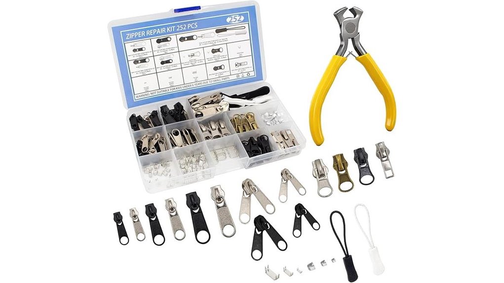 Best Replacement Zipper Pulls for Travel Bags to Fix Instead 14 universal 252 piece zipper kit