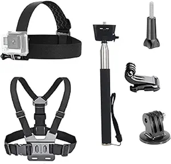 Best Action-Cam Mount Sets for Trips 2 universal 3 in 1 action kit