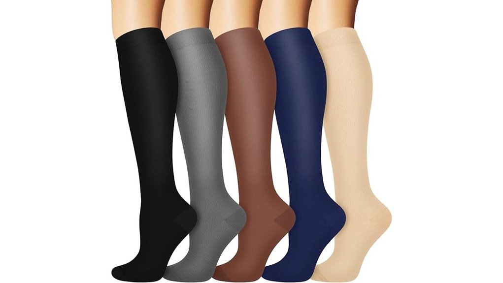 Best Compression Socks for Long Bus Rides (Graduated Fit) 9 universal 3 pair compression socks