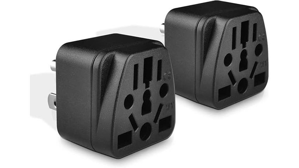 Best Compact International Plug Adapters (EU/UK/US Ready) 1 universal 3 prong us pack
