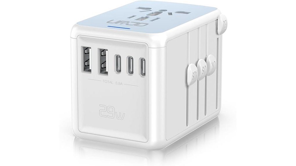 Smart Universal Plug Adapters With USB‑C: Stylish And Safe Designs 3 universal 5usb 2500w adapter