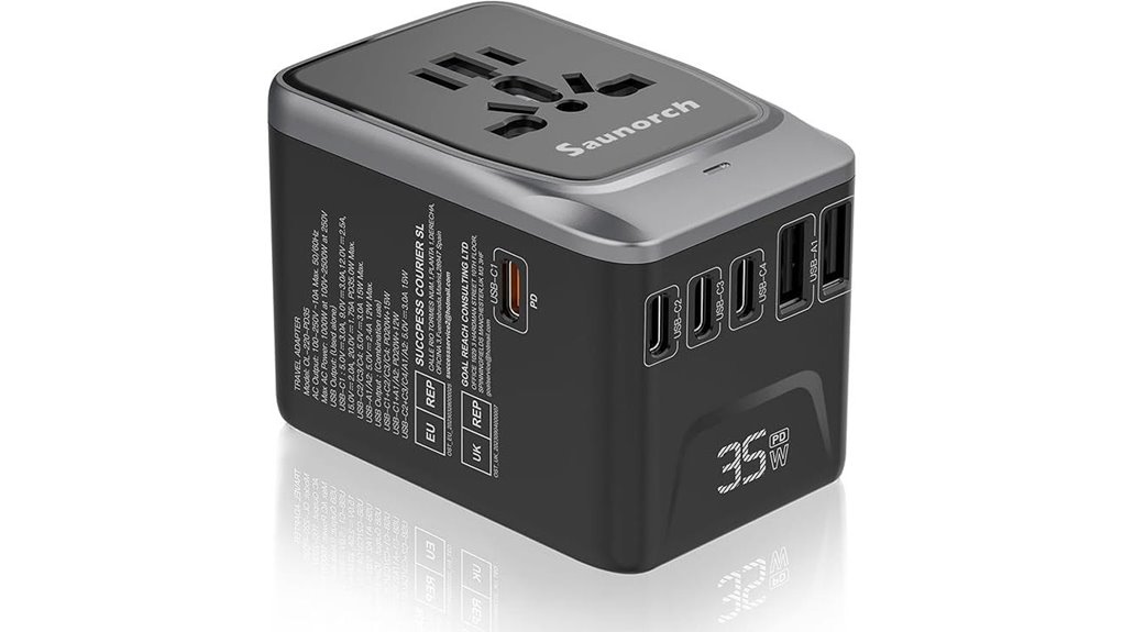 Smart Universal Plug Adapters With USB‑C: Stylish And Safe Designs 8 universal 7 in 1 pd adapter