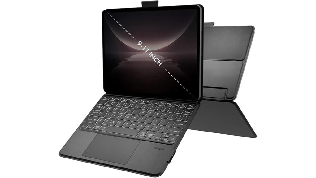 universal backlit dual bluetooth keyboard