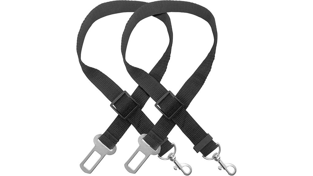 Secure-Fit Pet Seat‑Belt Harnesses for Safe Road Trips 14 universal black dog belt