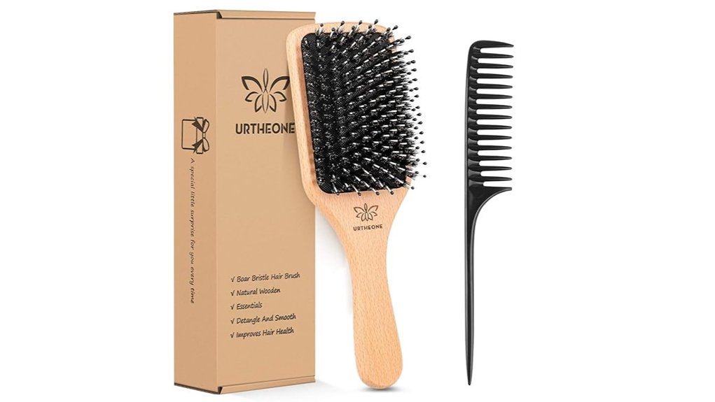 Best Travel Hairbrushes That Protect Fine Hair From Breakage 3 universal boar bristle brush