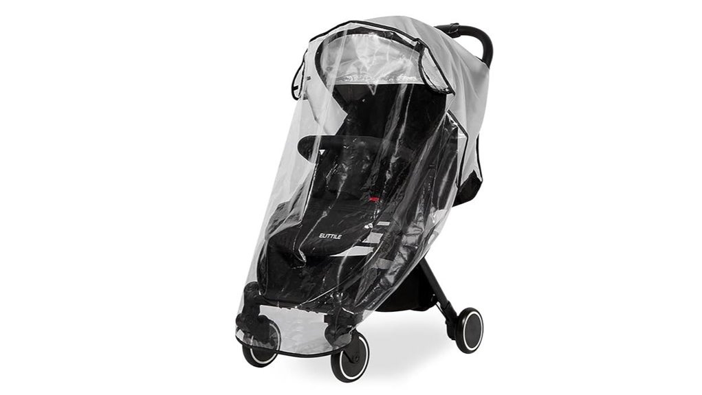 The Best Stroller Rain Covers for Travel (Vented, Clear View) 1 universal clear stroller cover