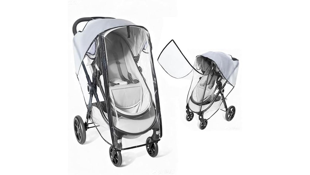 The Best Stroller Rain Covers for Travel (Vented, Clear View) 2 universal clear ventilated cover