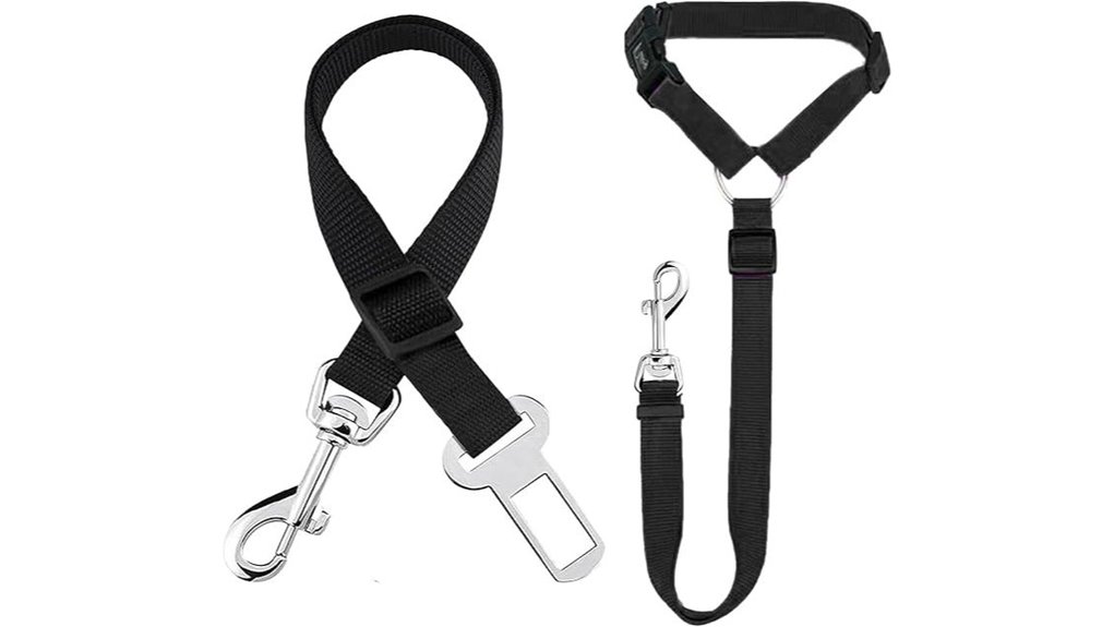 Travel Pet Seat-Belt Harnesses: Secure & Adjustable Must-Haves 6 universal dog seatbelt pack