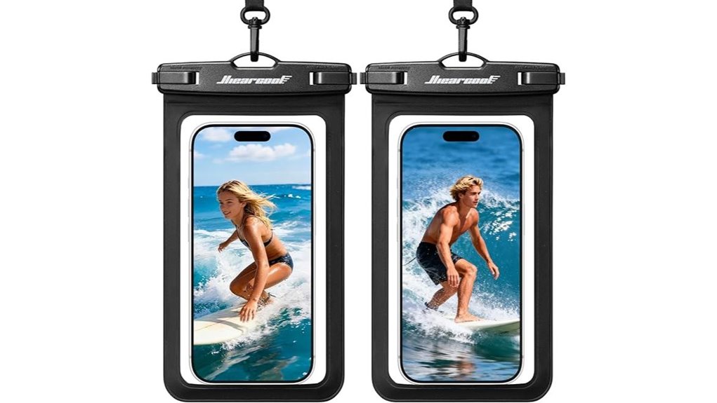 Waterproof Phone Pouches That Work on Touchscreens 2 universal dual waterproof pouch