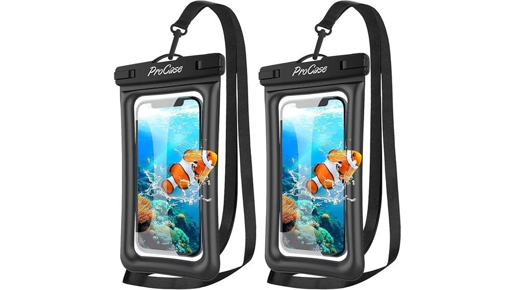 Waterproof Phone Pouches That Keep Touchscreens Working 6 universal ipx8 waterproof pouch