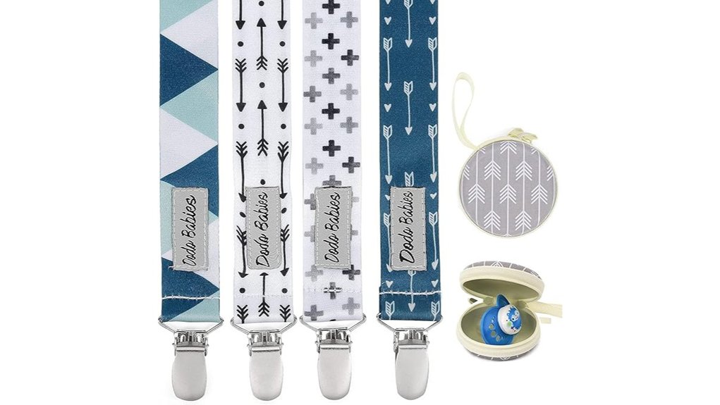 universal pacifier clip set