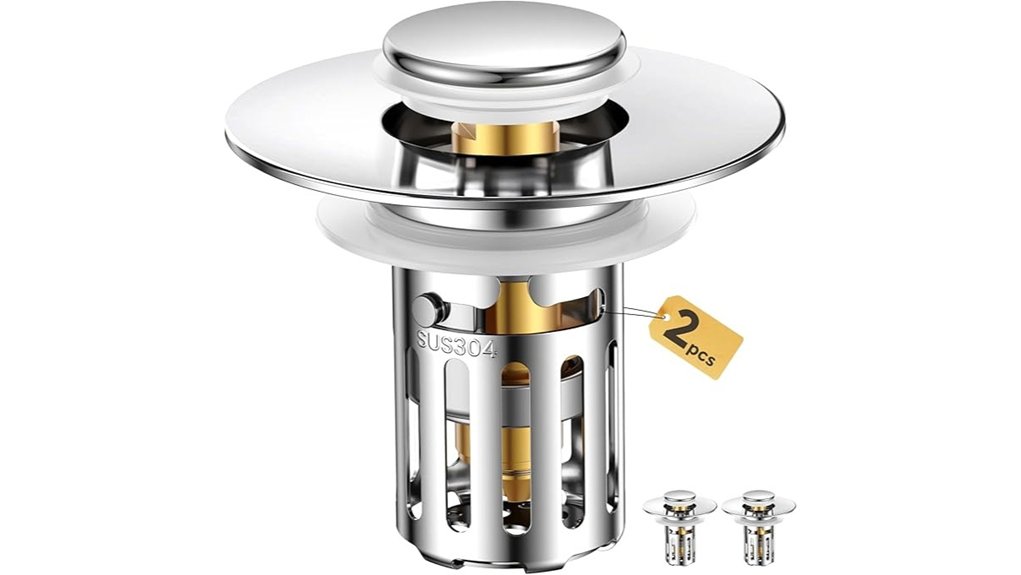 universal stainless sink stopper