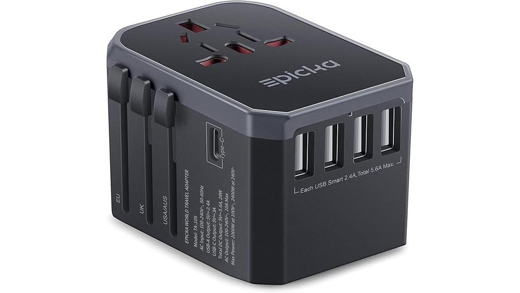Top Travel Adapters (Multi-Country Compatibility) 3 universal travel adapter five ports