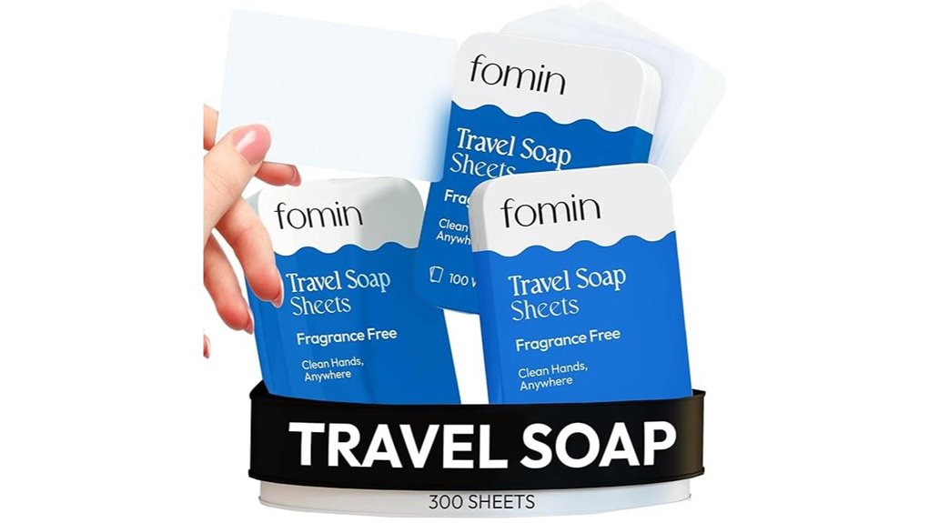 Best Biodegradable Soap Sheets for Campers & Hikers 14 unscented portable travel soap