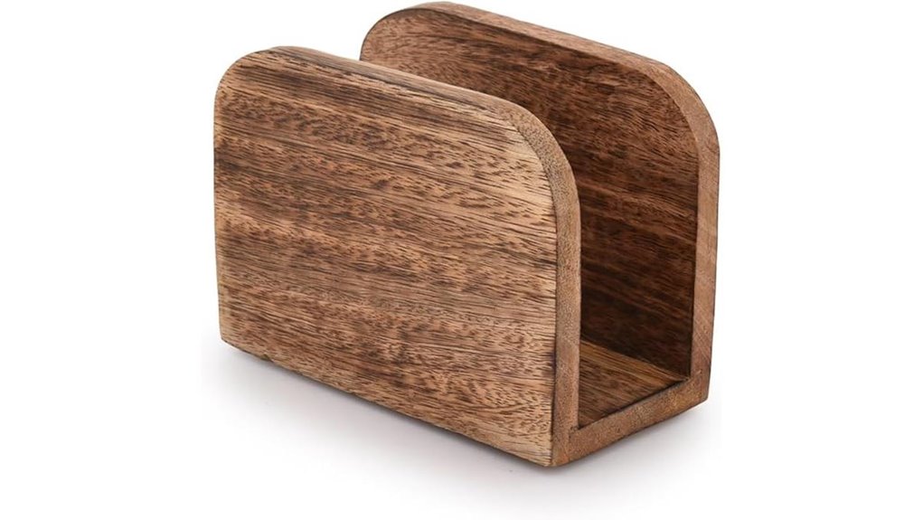 upright mango napkin holder