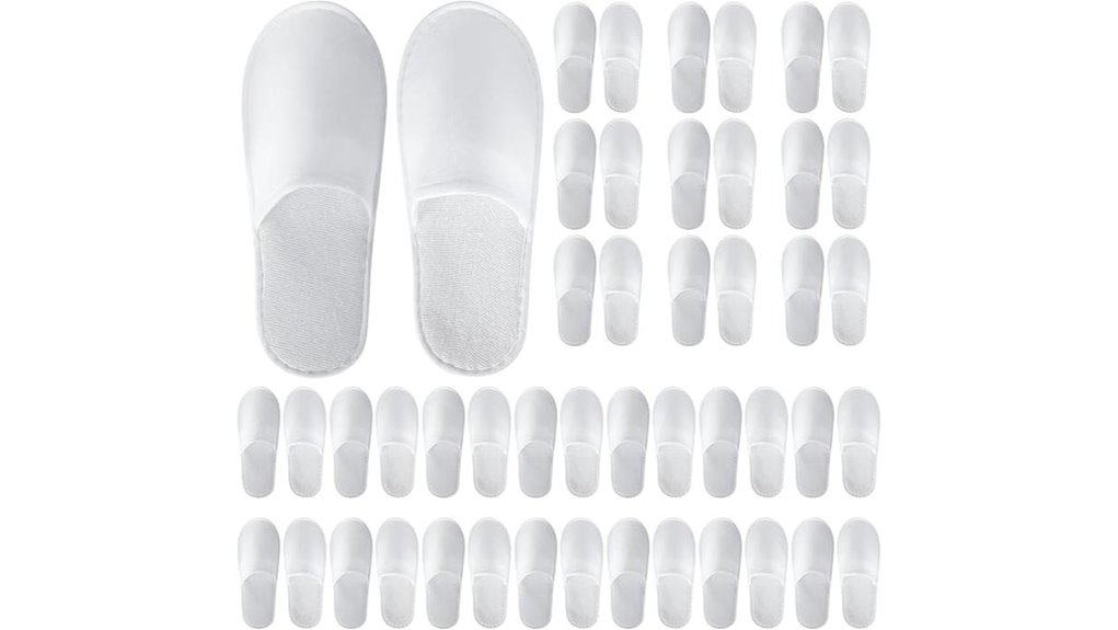Travel Slippers for Hotels: Hard‑Sole vs Soft Choices 7 urbanroots 28 pair guest slippers