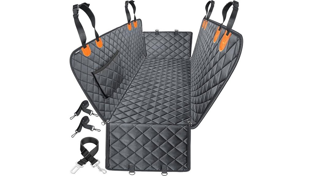 Waterproof Pet Car Seat Covers for Road Trips 1 urpower dog waterproof 600d