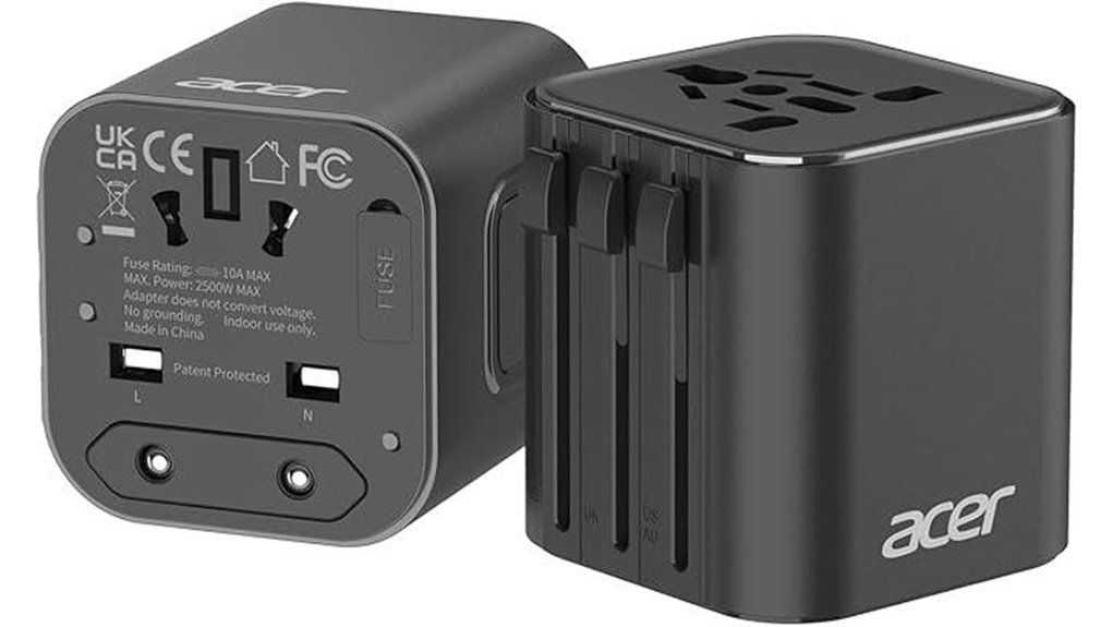 Best Compact International Plug Adapters (EU/UK/US Ready) 5 us to europe plug adapter