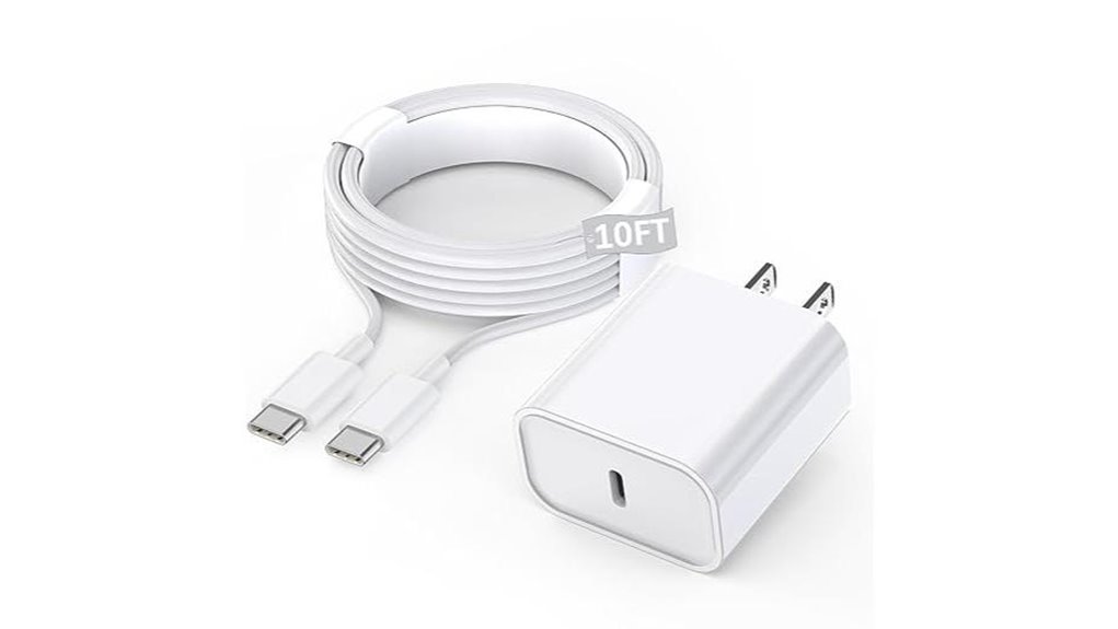 Long Charging Cables With Extra Reach for Hotel Beds 8 usb c 20w ipad charger