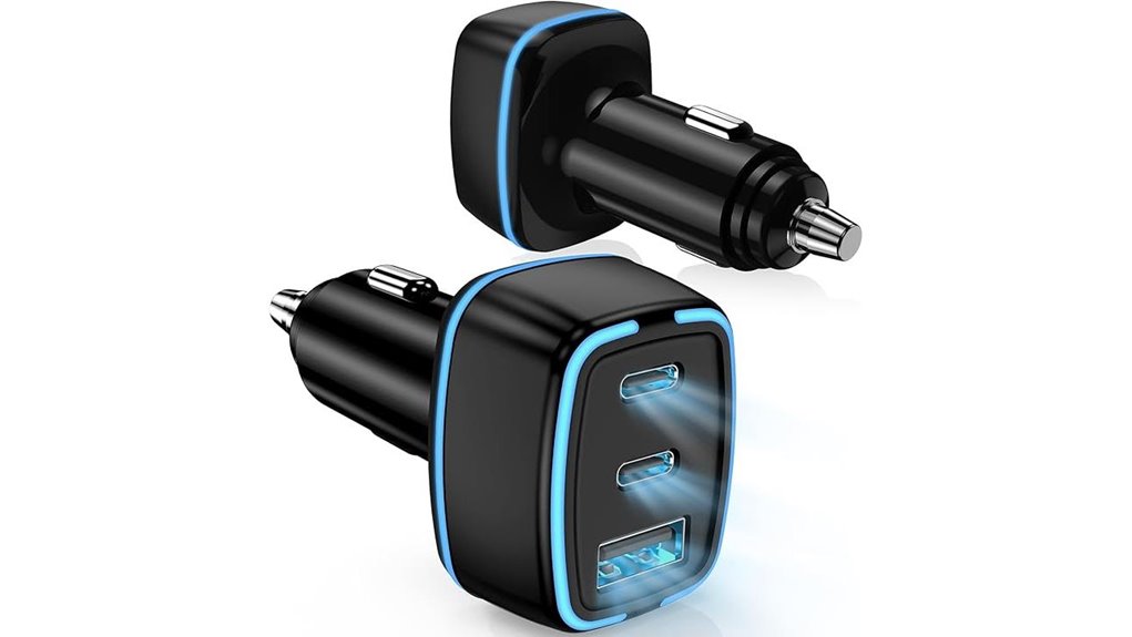 Compact Dual USB‑C Car Chargers Keep Your Devices Powered 11 usb c 3 port mini pack