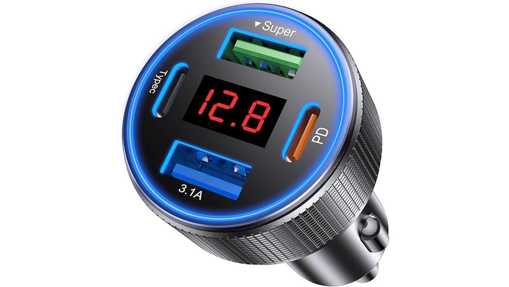 Fast‑Charging USB‑C Car Chargers for Road‑Trip Power 12 usb c 4 port 78w charger