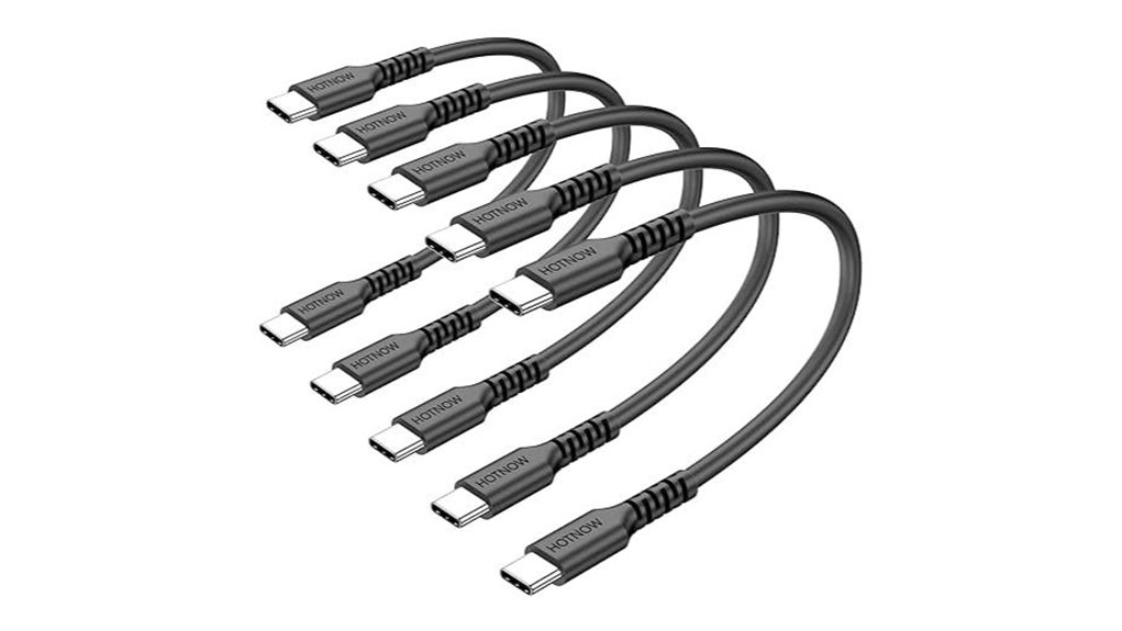 Pocket‑Friendly Short USB‑C Cables for Power Banks 13 usb c 5 pack fast 60w