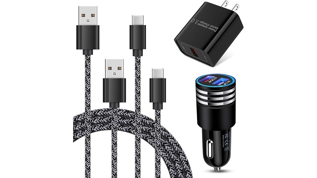 Top Travel Charging Cable Sets (Short + Long Combo) Must‑Have 6 usb c fast samsung galaxy