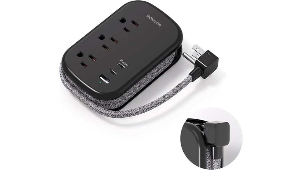 Best Compact Travel Power Strips That Fit in Your Backpack 12 usb c travel power strip