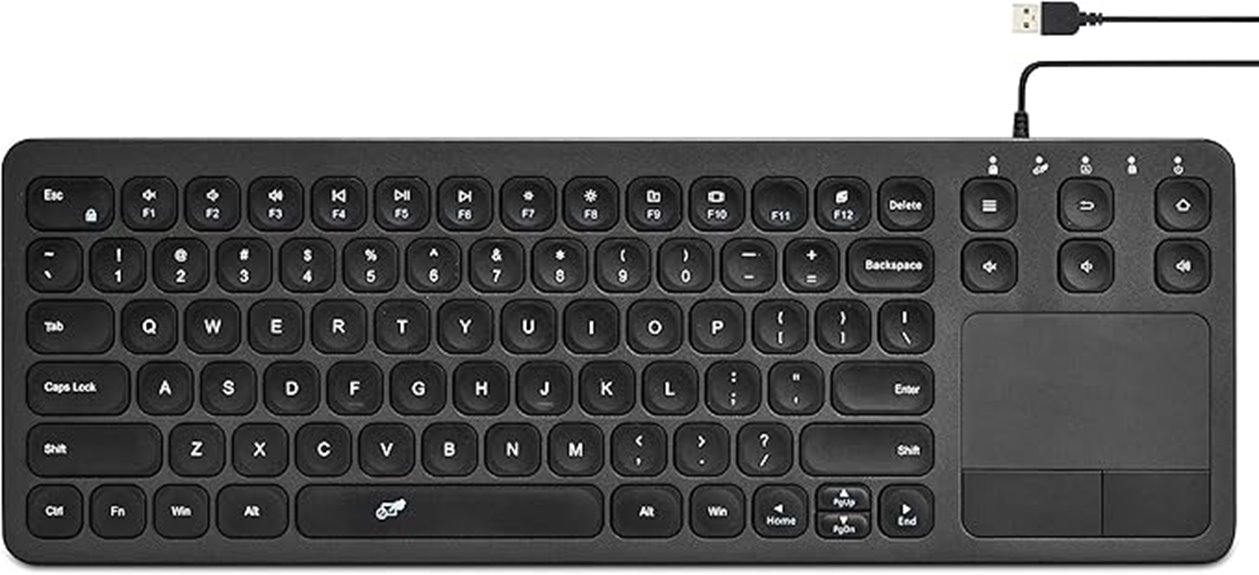 The Travel Keyboard + Trackpad Combo (Compact) That Sticks 5 usb keyboard with touchpad