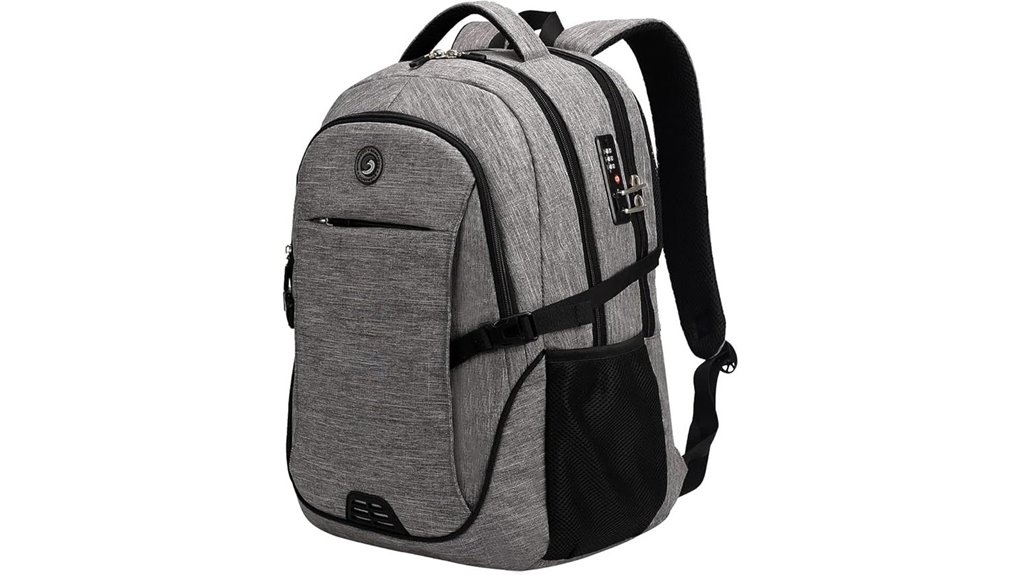 Best Travel Backpacks with Lockable Zippers (City Security) 6 usb powered anti theft laptop backpack