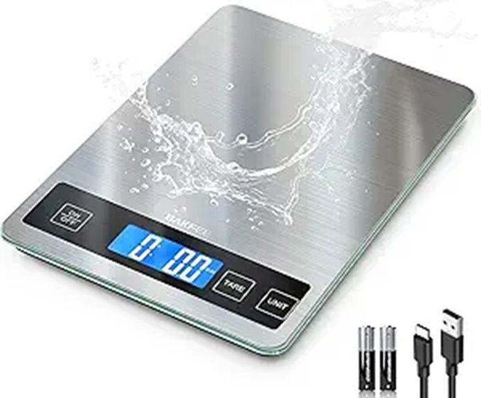 Best Digital Kitchen Scales for Accurate Home Baking 12 usb rechargeable 33lb scale
