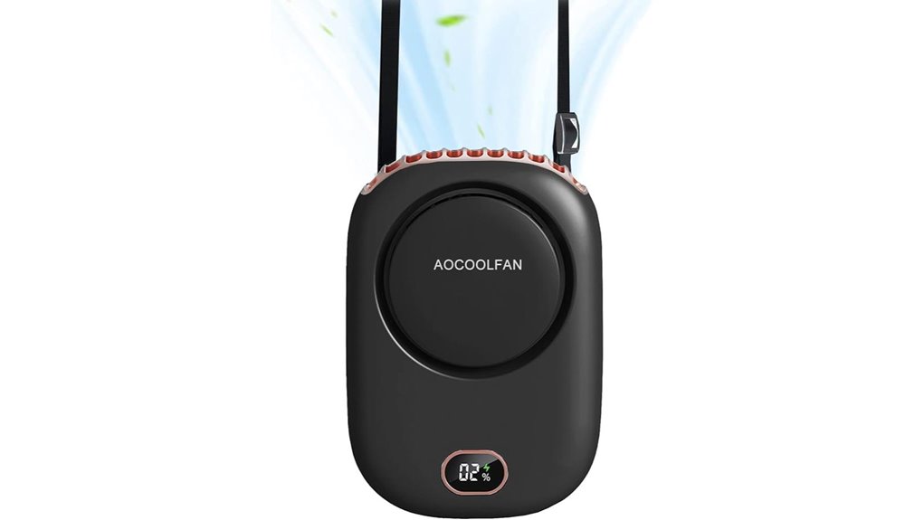 usb rechargeable neck fan