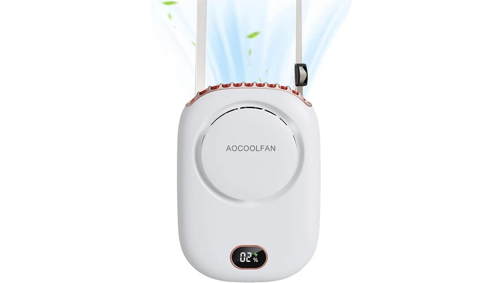 usb rechargeable neck fan