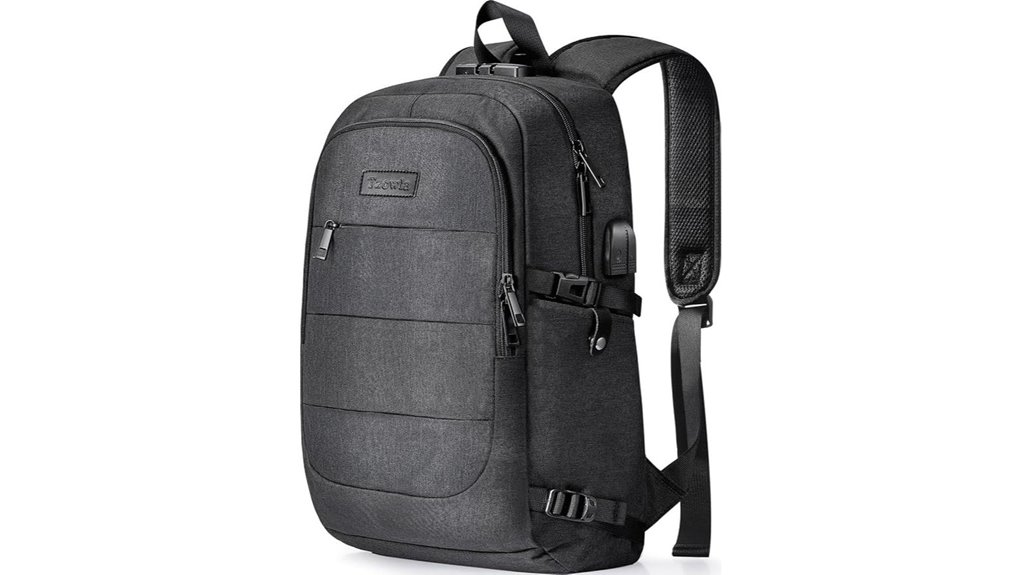 Best Travel Backpacks with Lockable Zippers (City Security) 1 usb waterproof anti theft backpack
