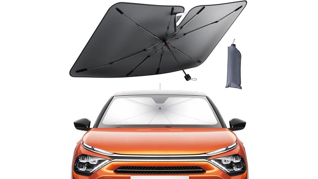 uv blocking foldable car shade
