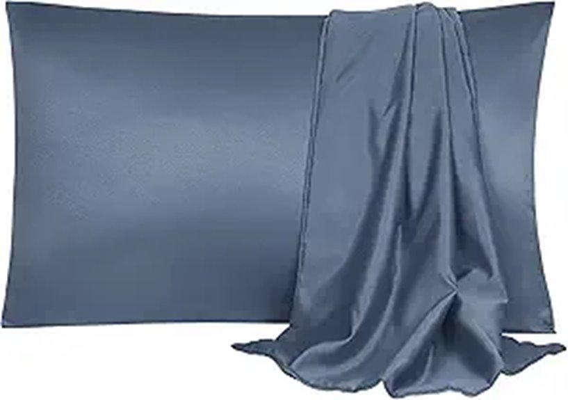 Travel Pillowcases: Silk, Satin & Cotton — Your Comfort Guide 7 uxcell silk gray pillowcases