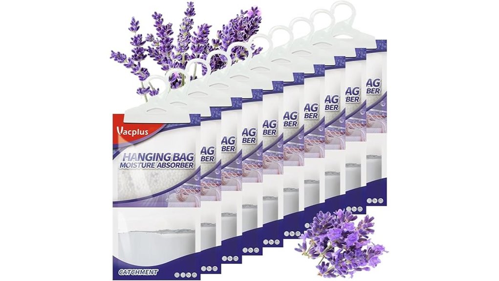 Mini Dehumidifier Packs (Moisture Absorber) Keep Spaces Dry 13 vacplus lavender dehumidifier pack