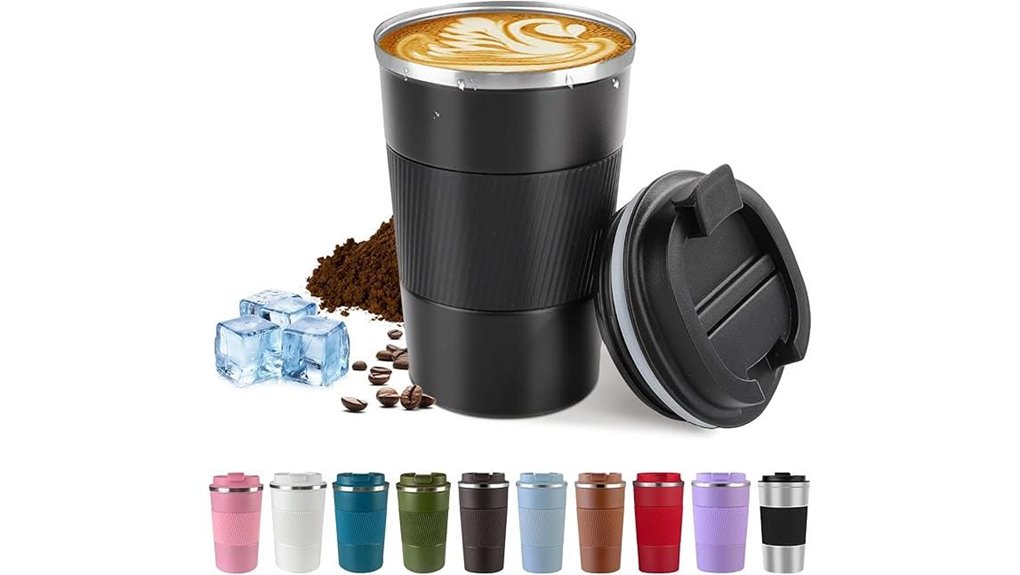 Top Travel Coffee Tumblers That Don’t Leak (Lid Styles) 11 vacuum insulated 12oz black leak proof