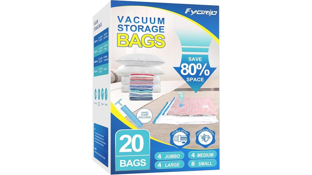 Simple Compression Bags That Keep Bulky Clothes Neat 13 vacuum storage bags 20 pack