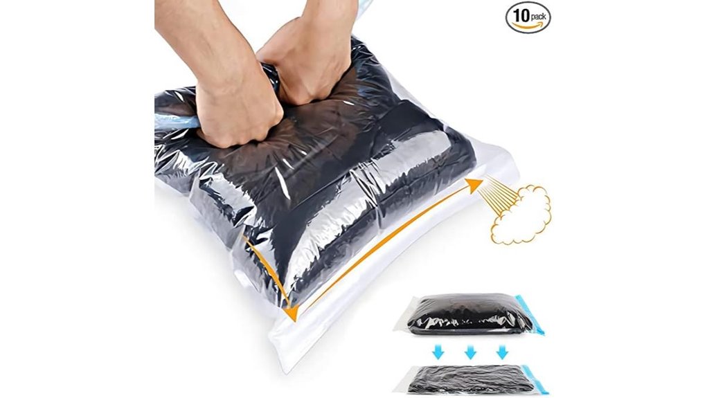 vacuumless 10 pack compression bags