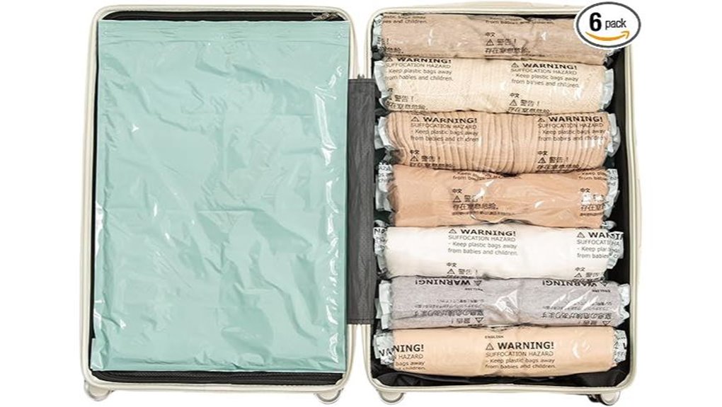 The Best Roll‑Up Vacuum Bags That Free Your Closet From Clutter 7 vacuumless 6 pack roll up bags