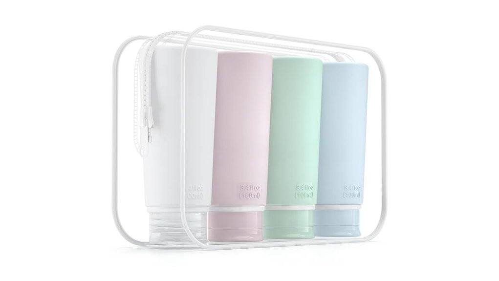 Best Leakproof Travel Bottle Sets for Thick Liquids 15 valourgo 4 pack travel bottles