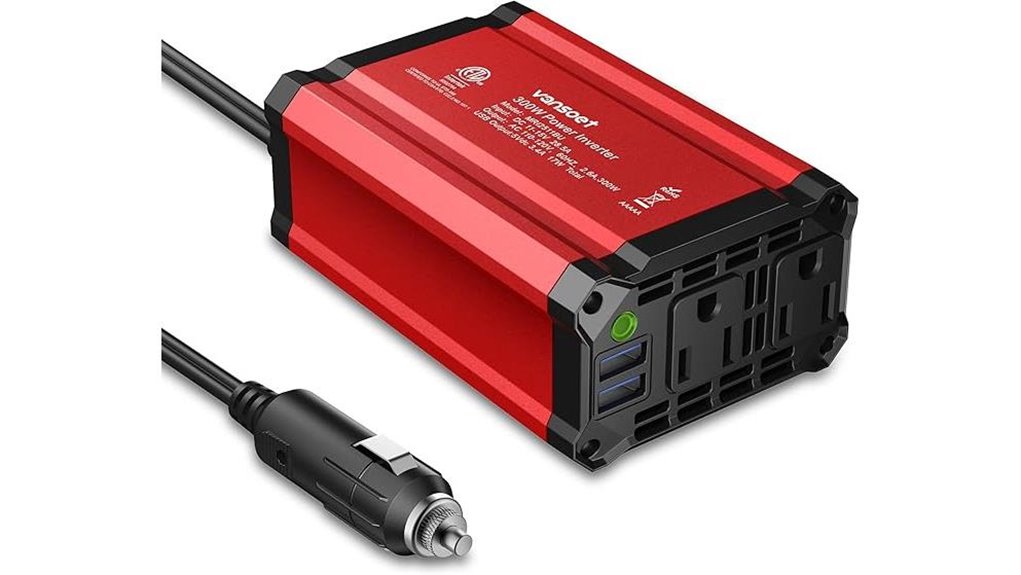Top Car Power Inverters (DC to AC) for Ultimate Road Trips 10 vansoet 300w dual usb inverter