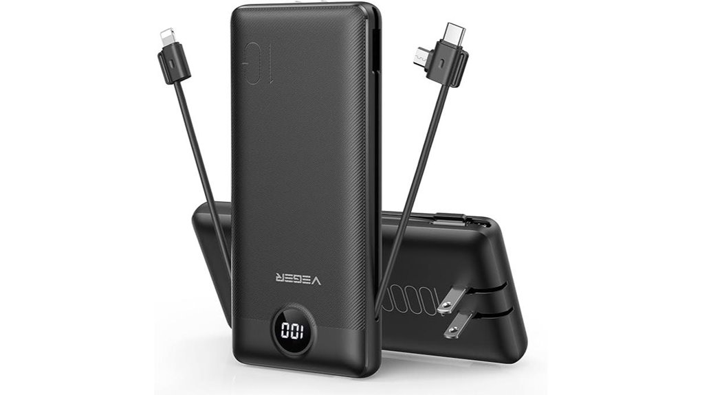 Best Power Banks with Built-In Cables for a Clutter-Free Life 7 veger 10000mah ac powerbank