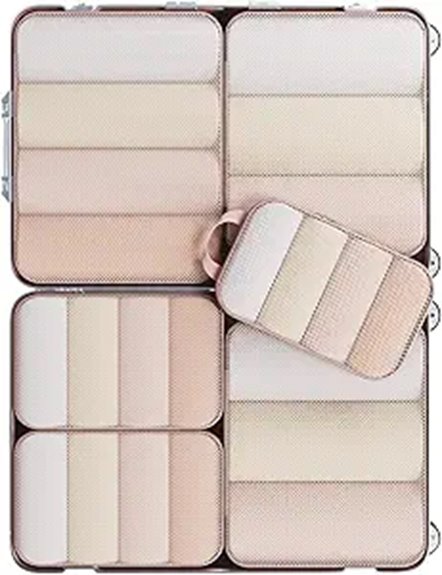 Set-Matching Luggage Organizers for Popular Suitcase Sizes 13 veken 6x9x11 compression cubes