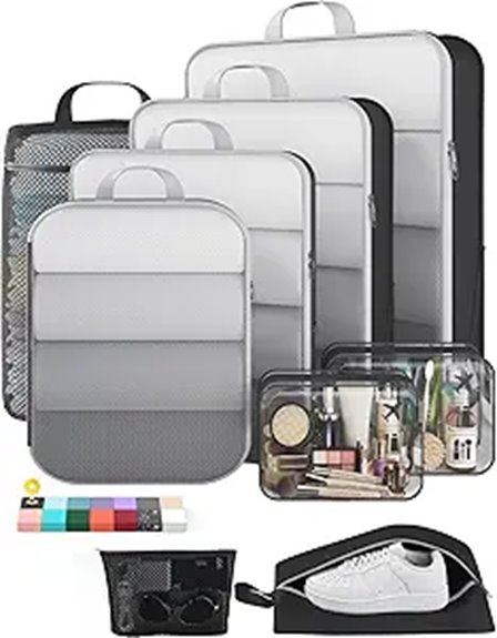 Best Compression Packing Cubes for Bulky Sweaters 3 veken 9 11 compression cubes