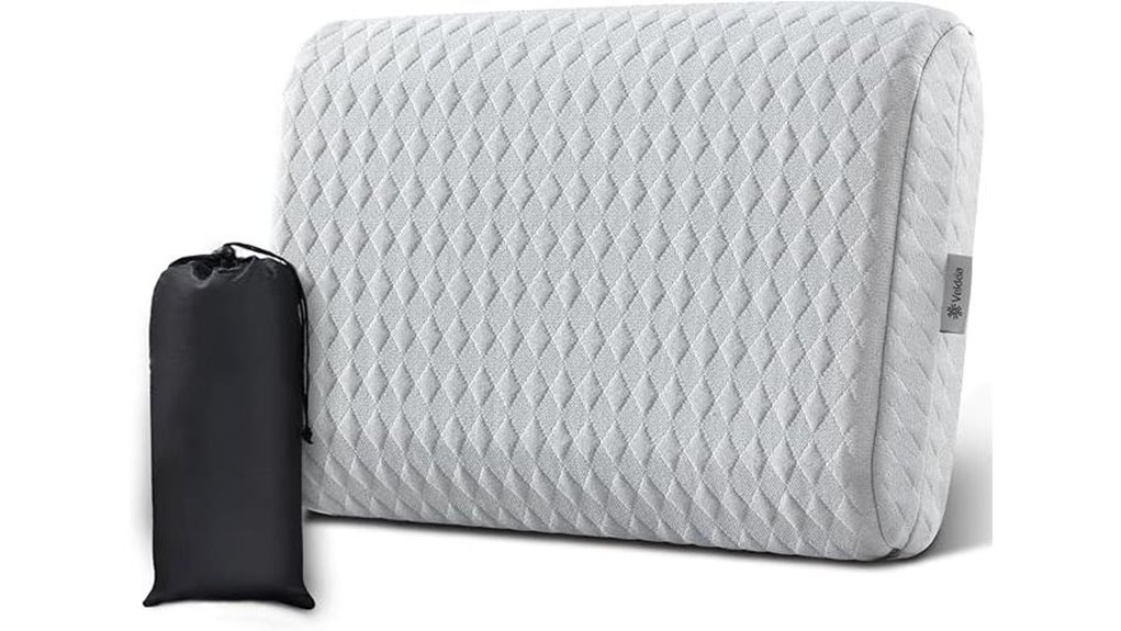 Say Goodbye to Flat Nights: Foam Camping Pillow (No Puncture) 9 vekkia memory foam pillow