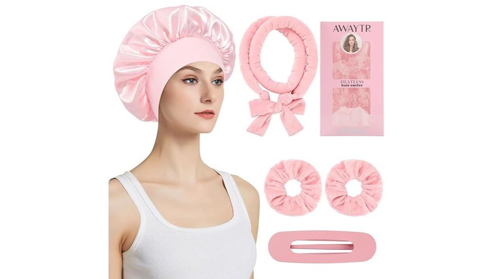 Travel‑Ready Heatless Curling Sets: Packable & Comfortable 11 velvet 5 piece heatless curlers